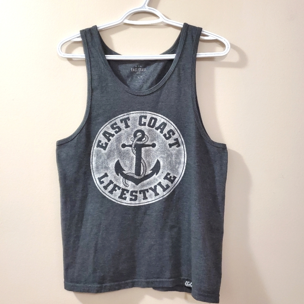East Coast Lifestyle - grey tank top - Size S